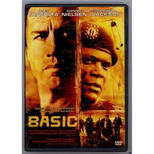BASIC DVD, John Travolta, Samuel L. Jackson, "A thriller that will grab you from